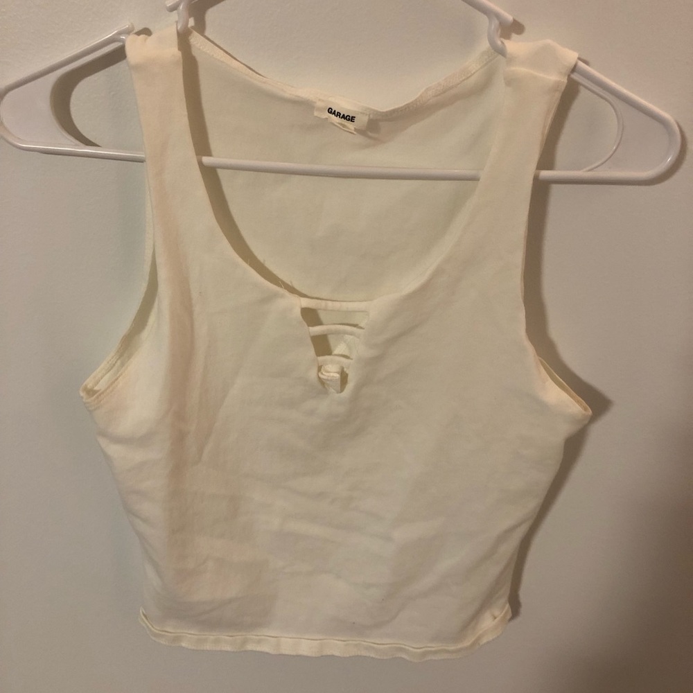 Garage cropped tank top